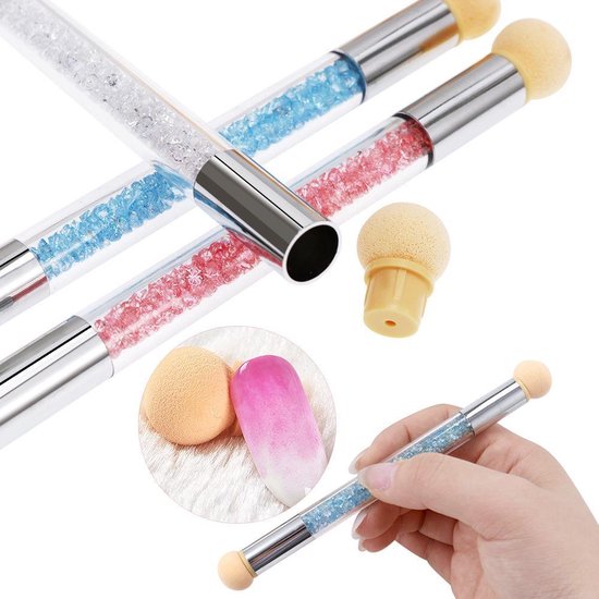 GUAPÀ® Nail Art Spons Stempel Penselen | 6 stuks