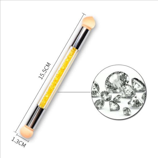 GUAPÀ® Nail Art Blooming Spons & Stempel Penseel | Goud