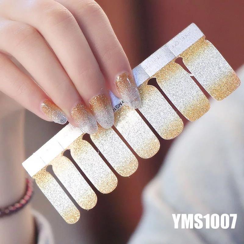 Nagelstickers Glitter Silver / Gold - Gio Cosmetics