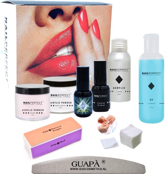 Nail Perfect Acryl nagels starterspakket | 9 Delig | Inclusief nail prep