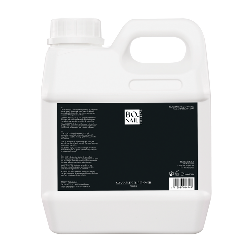 BO. NAILS Soakable Gel Remover | 1000 ml